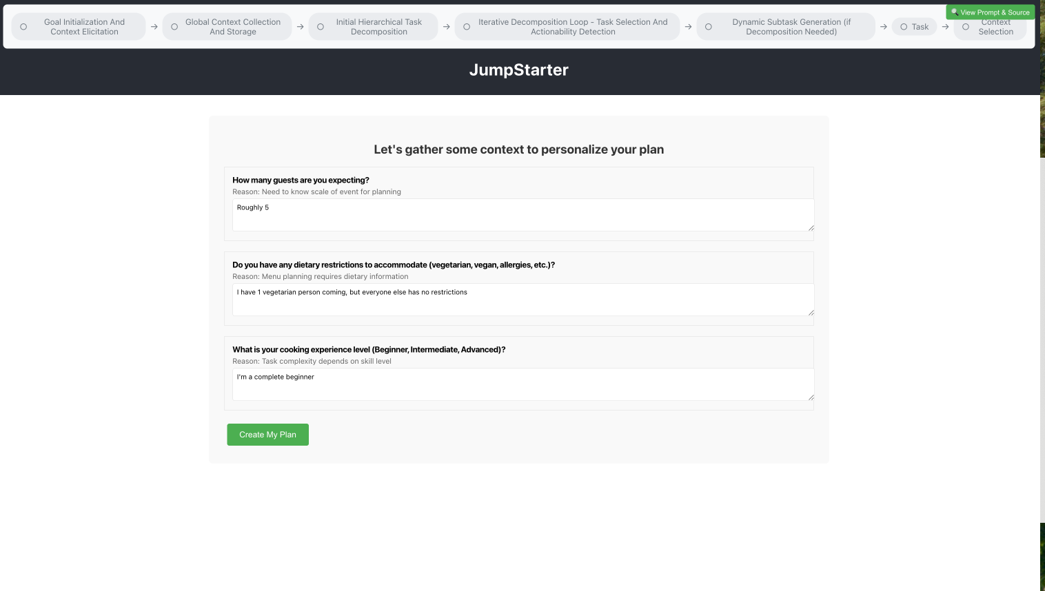 Fixed context questions
